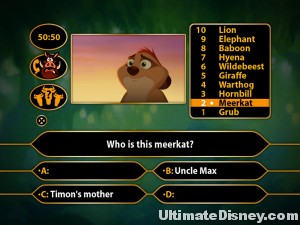 Lifelines: 'pick 50:50', 'phone a friend',  and 'poll the herd'.