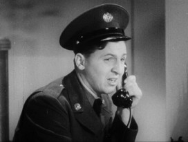This soldier needs to do a better job of "Safeguarding Military Information" in Preston Sturges' 1941 military training short.