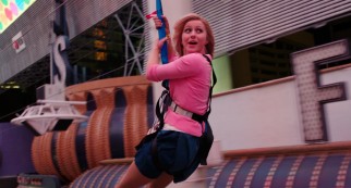 Zipline! Probably not the best idea for those with recent skin grafts.