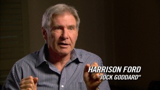 Despite the earring and the significantly younger wife, a fully-haired Harrison Ford reveals he acts his age when it comes to keeping off of social networking. No Twitter for him!