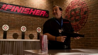 Richie Miniverini struggles to pitch a bean bag gun in these outtakes.