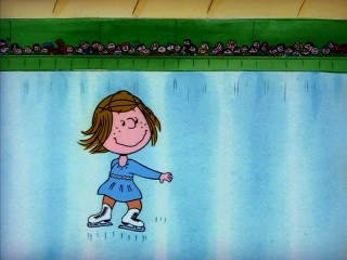 Peppermint Patty shows off serious ice skating skills in "She's a Good Skate, Charlie Brown", which first aired immediately following the 1980 Winter Olympics.