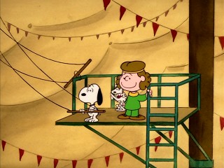 Snoopy becomes a trapeze artist and general performer in "Life is a Circus, Charlie Brown."