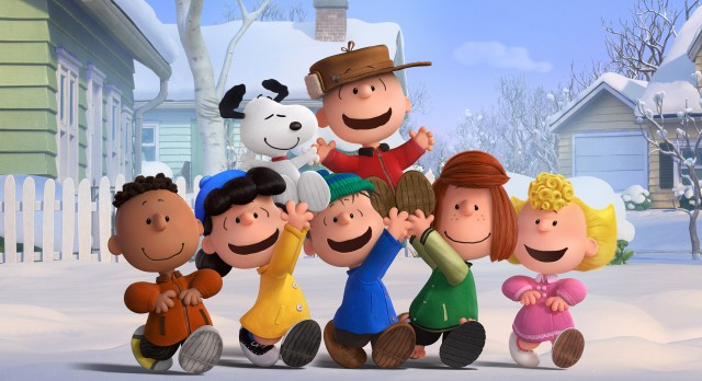 Charlie Brown and friends enjoy a snow day in "The Peanuts Movie."