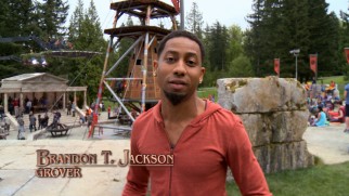 Making a movie isn't just fun and games, but "Percy Jackson: Sea of Monsters" looks like that in a pair of behind-the-scenes shorts featuring Brandon T. Jackson.