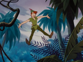 Peter Pan welcomes his new friends to Never Land.