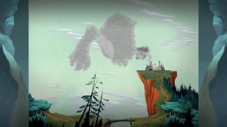 ...and identifying the characters that appear in the clouds.