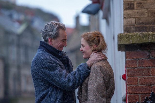 In "Phantom Thread", Reynolds Woodcock (Daniel Day-Lewis) sparks a romance up with Alma (Vicky Krieps), a waitress who becomes his muse.