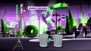 Just one of two main menu screens you might find on the "Phineas and Ferb: The Movie" DVD