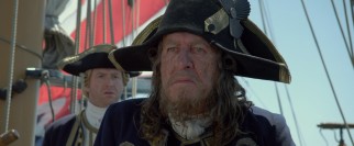 Hector Barbossa (Geoffrey Rush) is back again, now as a peg-legged privateer in the King's Navy.