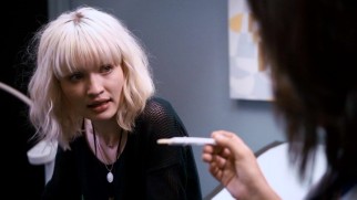 A positive pregnancy test instantly complicates life for Hayley St. Claire (Emily Browning).