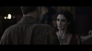 Most significant among the deleted and alternate scenes section are this female character, seen here addressing Severus, who dies.