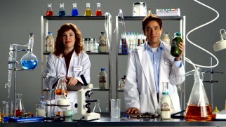 Alicia (Carrie Brownstein) and Royce (Fred Armisen) promote alternatives to cow's milk in their Portland Milk Advisory Board PSAs.