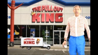 A furniture salesman (Jeff Goldblum) has his moniker The Pull Out King questioned.