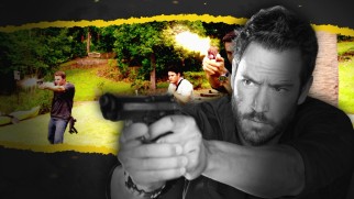 "Precious Cargo" is full of gunfire, something the Blu-ray menu rightfully reflects.