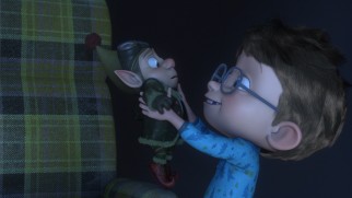 ...Wayne is being discovered by young Timmy Terwelp.