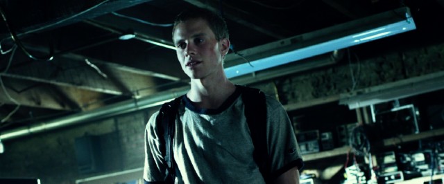 In the end, David Raskin (Jonny Weston) travels back to his 7th birthday party in a stained T-shirt just like he saw in a perplexing home movie.