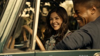 Danielle Campbell and De'Vaughn Nixon crack up in the blooper reel's look at the shooting of their car scene.