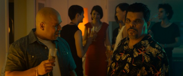 Eddie (Edgar Garcia) and Luis (Luis Guzmn) try to fit in at a Parisian party for high society.