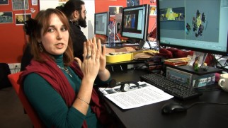 Marie Moet explains and demonstrates her work as a 3D animator in the making-of featurette.