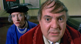 Nowadays, to get funding for his plays, Max Bialystock (Zero Mostel) must make elderly women (like Estelle Winwood) feel desired again.