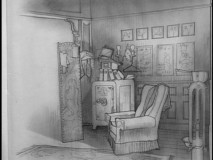 Designs for Bialystock and Bloom's office appear in the Sketch Gallery.