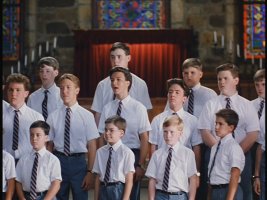 "Oh we, like sheep," croons the all-boys choir of Disney's "Perfect Harmony."