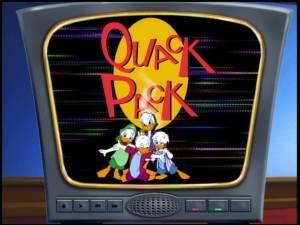 Do not adjust your television set. It's just the "Quack Pack" title logo.