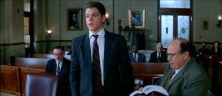 Fresh out of law school, Rudy Baylor (Matt Damon) needs help from right hand man and 6-time Bar failure Deck Shifflet (Danny DeVito) to formulate objections.