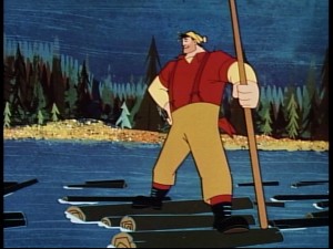 Paul Bunyan is the larger than life subject of his own 1958 Disney short.