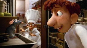 Chef Skinner's eyes bug out at spotting that darn rat.