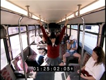 Donning schoolgirl and construction worker outfits respectively, Trudy and Dangle attempt to bust public bus pedophiles in Episode 8.