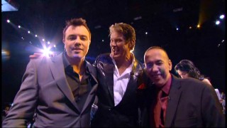 David Hasselhoff joins in on a tender moment between Seth MacFarlane and Gilbert Gottfried in the behind-the-scenes bonus features.