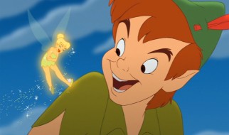 Peter and Tink -- still flirting after all these years.