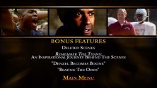 The Bonus Features Menu reveals a paucity of supplements.