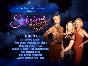 Special features, set up, scene selection? The DVD menus of Sabrina, The Teenage Witch: The Second Season offer none of these things.