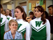 Calm down, the DVD doesn't have picture-in-picture video commentary. That's just how Sabrina putting images in Valerie's mind looks.