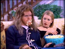 Harvey's seen better days than his time as a hairy, deformed, popcorn-bearded man-beast in "Sabrina and the Beast."