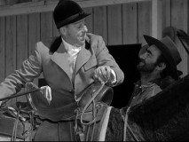 Ollie is glad to help Perkins try his hand at horse-riding. And you thought "Nothing Happens on Sunday"!