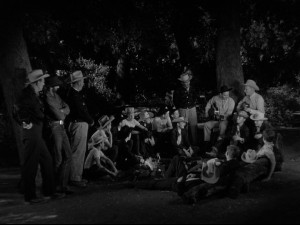 Everyone at the Triple-R loves a campfire.