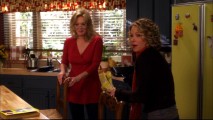 Jean Smart and Christina Applegate get goofy during a flubbed take from the short "Samantha Whoops?" outtakes reel.