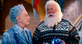 Pretending to lend a helpful ear to a troubled Santa, Jack Frost really has the Escape Clause on his mind.