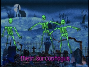 Using the word "sarcophagus" and not touting "Builds Vocabulary" on the back of the case: priceless.