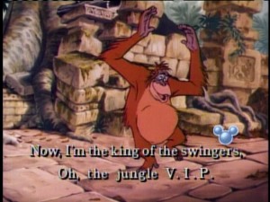 King Louie lets you know how cool he is.
