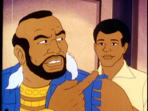 Mr. T points to Woody Daniels, the outcast new kid he wants by his side in solving "Mystery of the Golden Medallion."