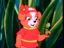 Sweets makes a friend in Fuzzy the caterpillar in The Biskitts episode "As the Worm Turns."
