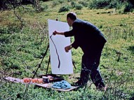 See Eyvind Earle paint a tree in "4 Artists Paint 1 Tree."