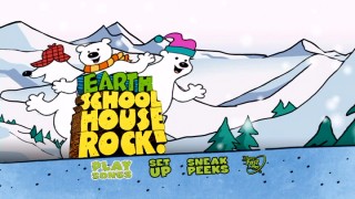 The Polar Bears appear among snowy mountains as part of the animated main menu.