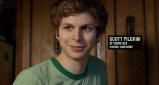 This early shot establishes Scott Pilgrim (Michael Cera) as an awesome young adult 22 years of age.