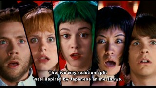 The inspiration for one of the film's many visual flourishes is explained in the trivia track's subtitles.